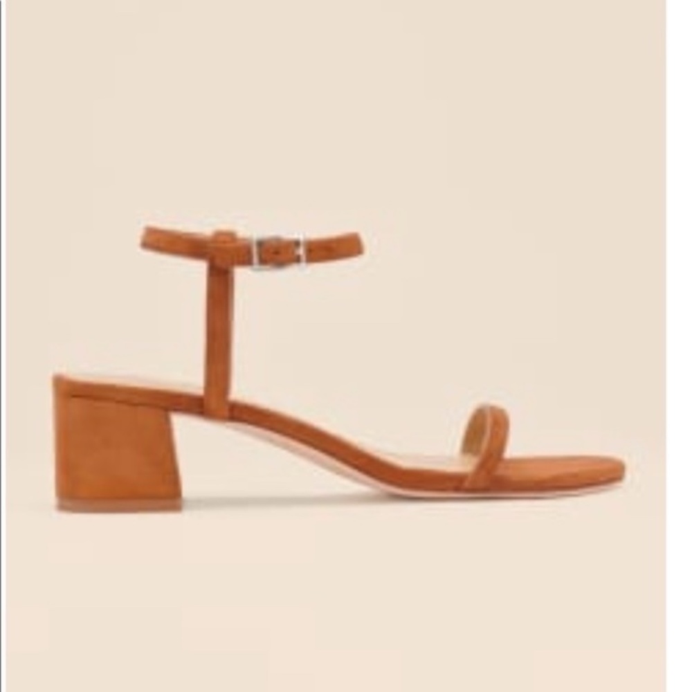 Reformation Mallory Sandal Camel 8